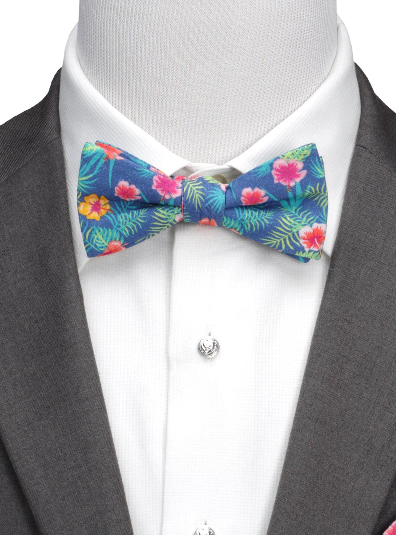 Tropical Multi Men Bow Tie, , hi-res