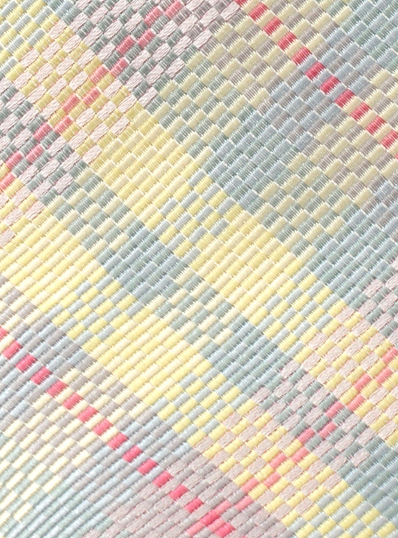 Pastel Plaid Men's Tie, , alternate