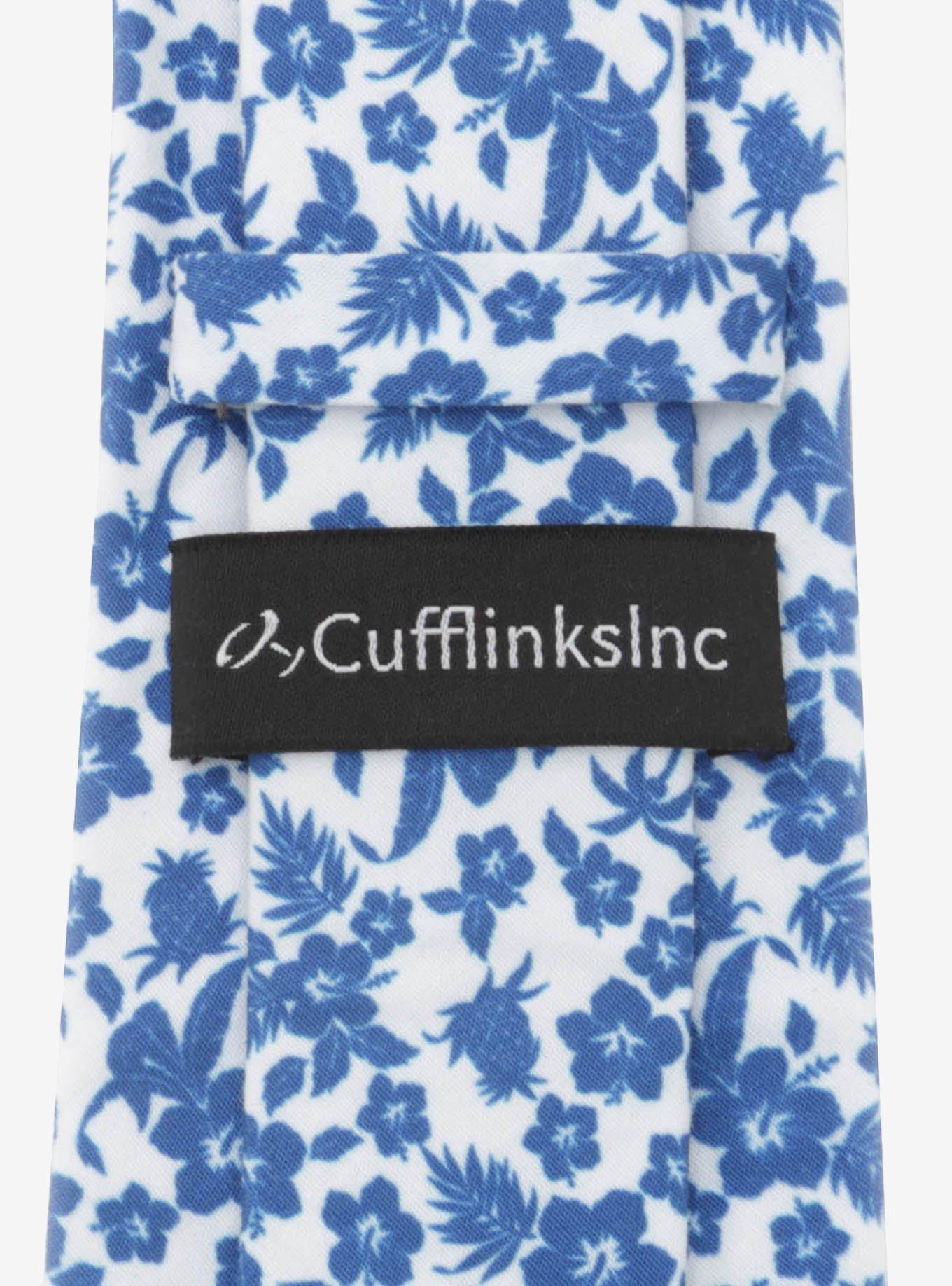 Tropical Blue Men's Tie, , alternate