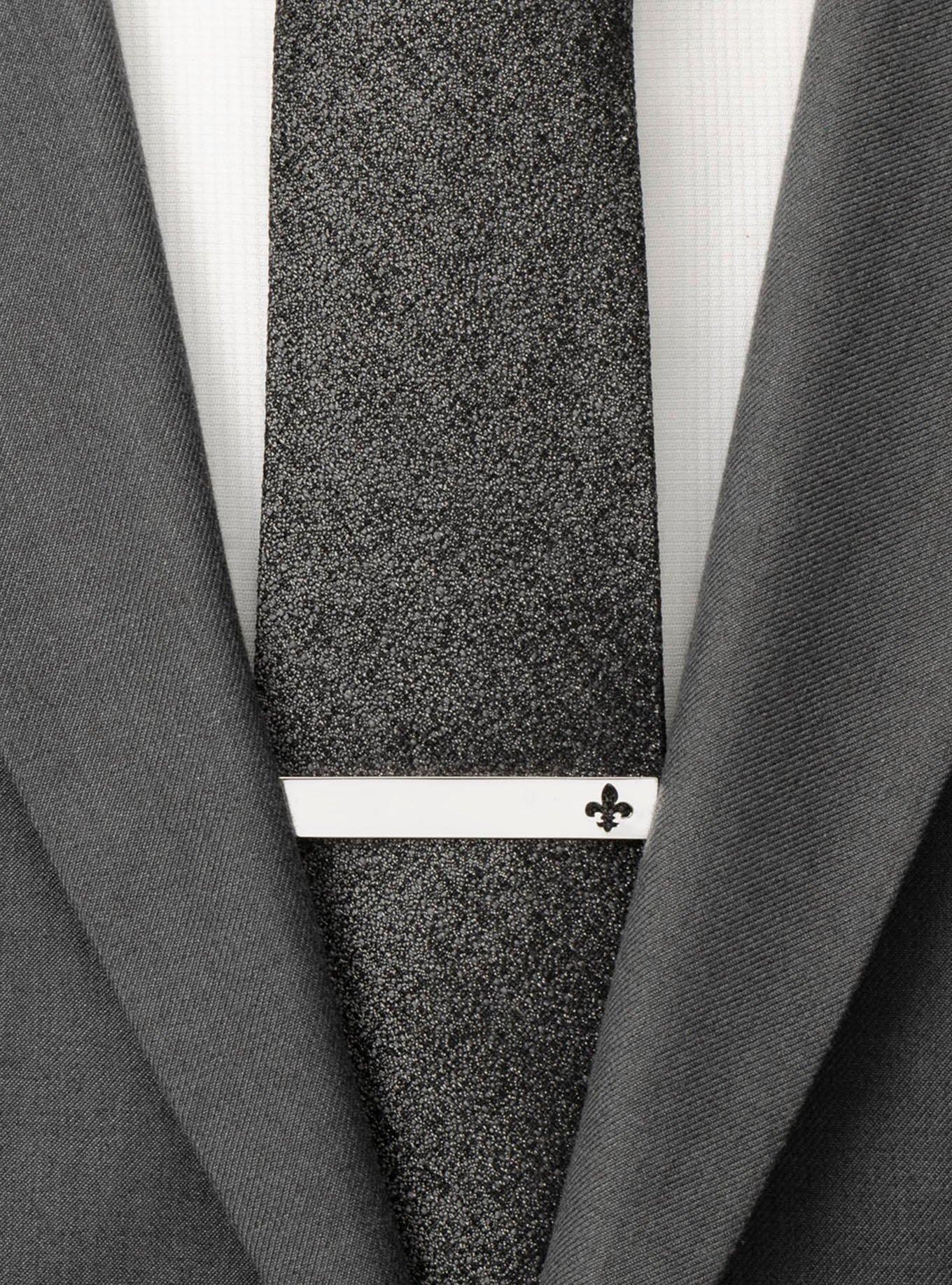 Fleur De Lis French Tie Bar, , hi-res