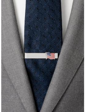 Waving American Flag Tie Bar, , hi-res