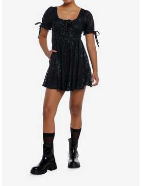 Cosmic Aura Skeleton Butterfly Lace-Up Dress, , hi-res