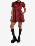 Social Collision Through The Looking Glass Organza Dress, RED, alternate
