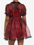 Social Collision Through The Looking Glass Organza Dress, RED, alternate