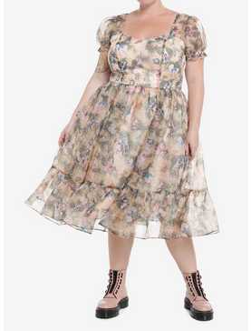 Thorn & Fable Through The Looking Glass Tea Party Organza Maxi Dress Plus Size, , hi-res