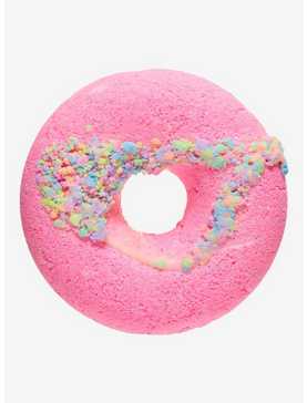 Pink Donut Bath Bomb With Smile Face Sticker, , hi-res