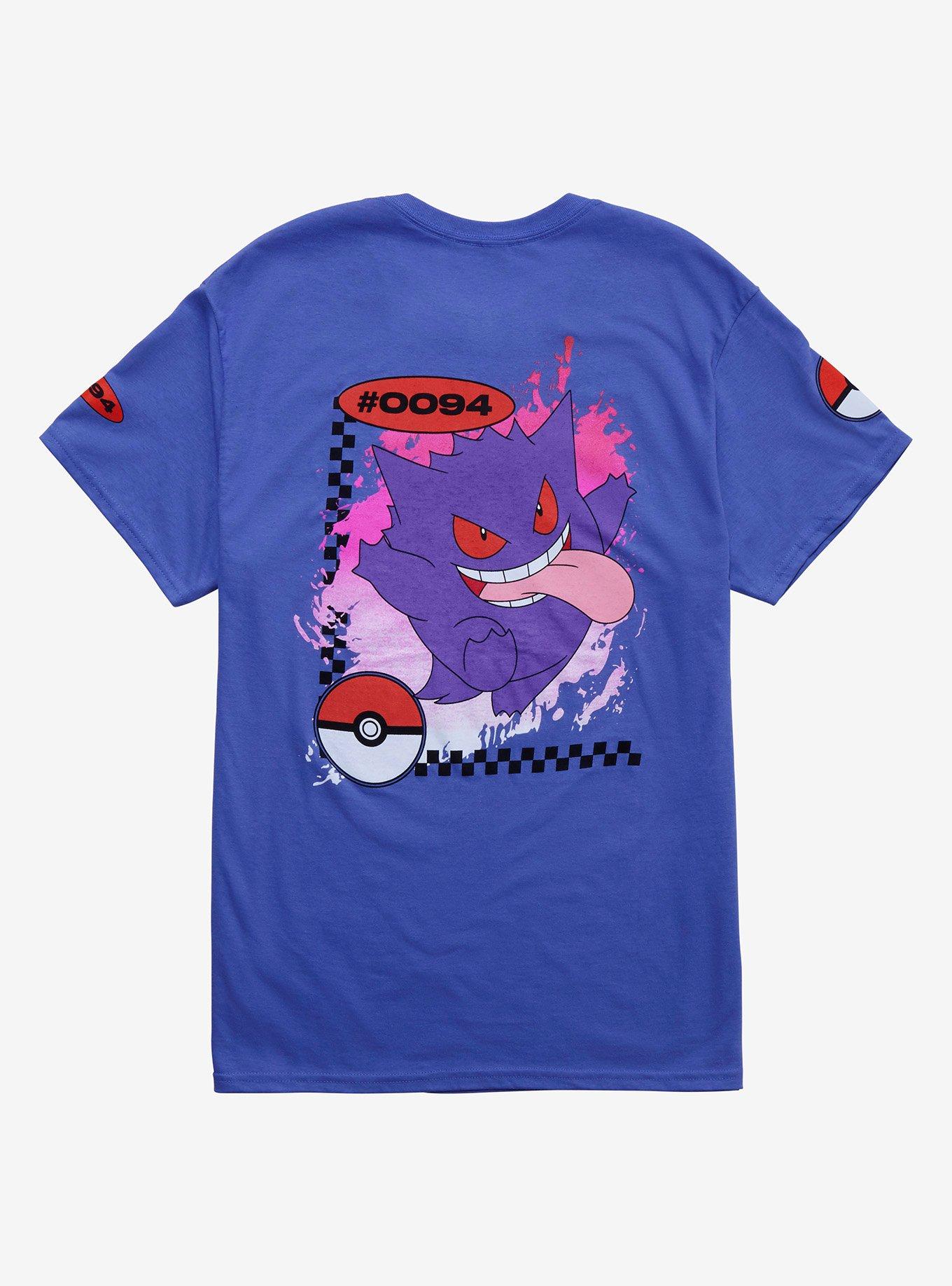 Pokemon Gengar Ghost-Type Boyfriend Fit Girls T-Shirt, MULTI, alternate
