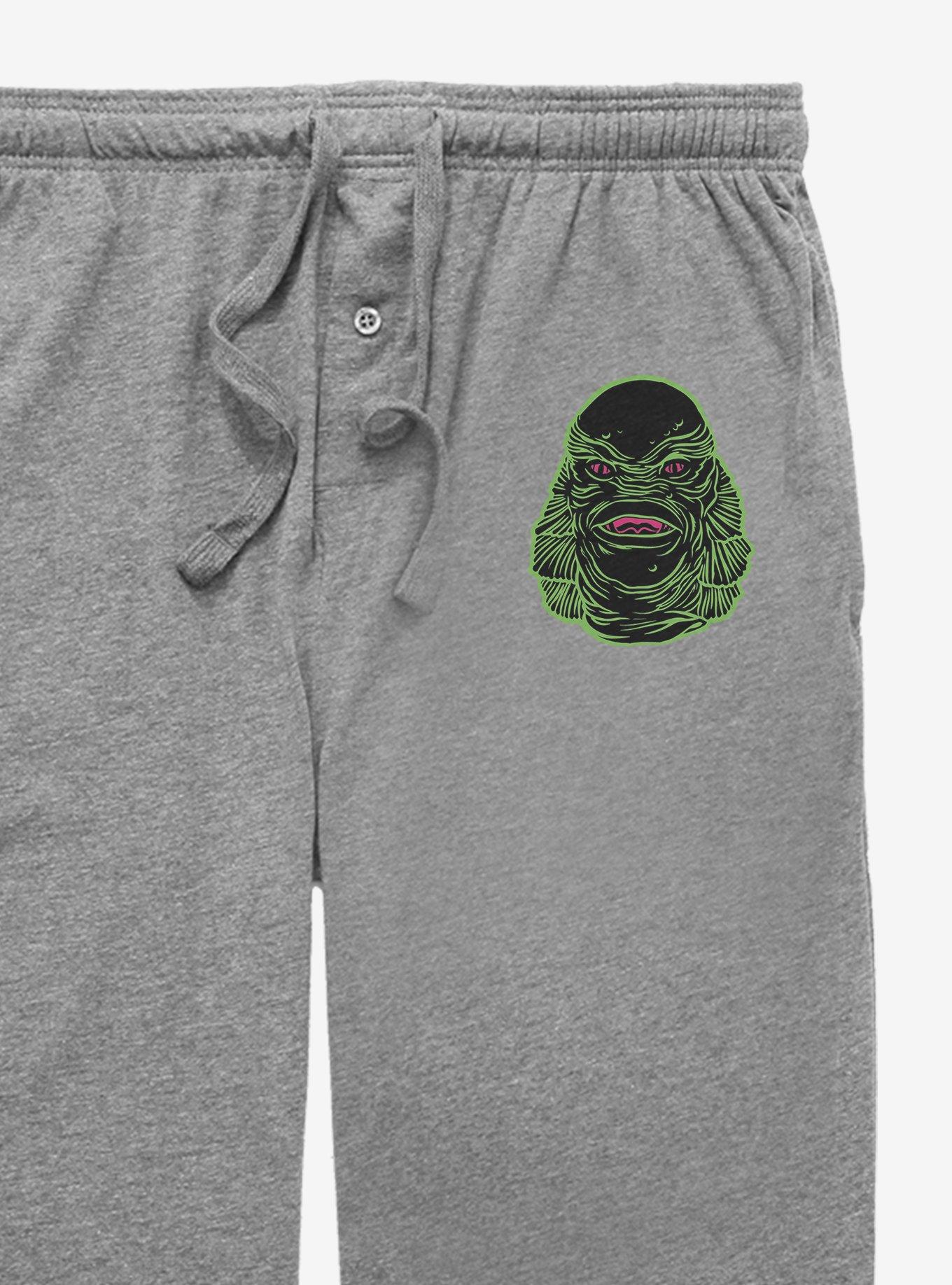 Creature From The Black Lagoon Outlined Face Pajama Pants, , alternate