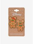 Disney Mickey & Minnie Mouse Gingerbread Pin Set - BoxLunch Exclusive, , alternate