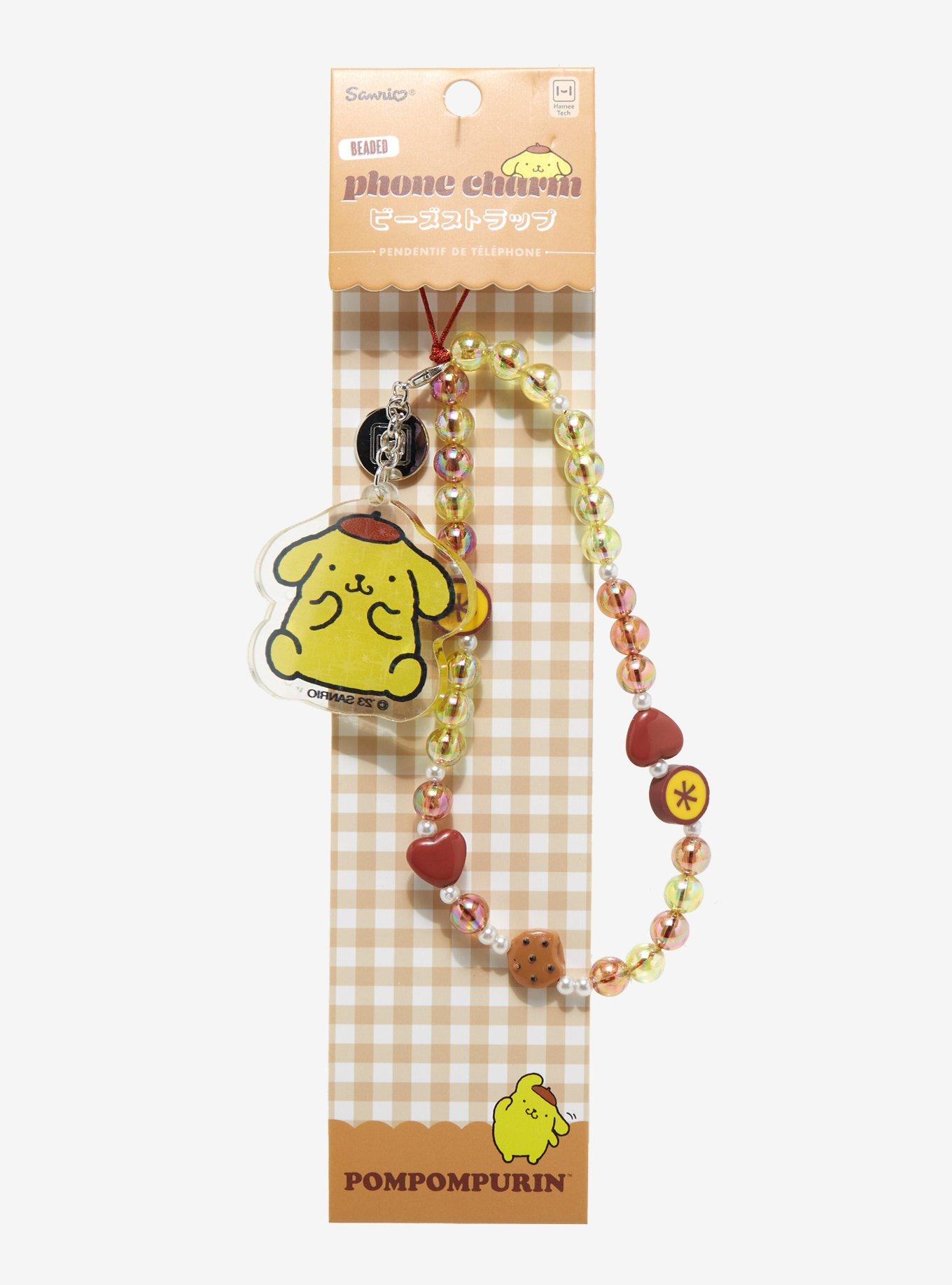 Sanrio Pompompurin Beaded Phone Wristlet, , hi-res