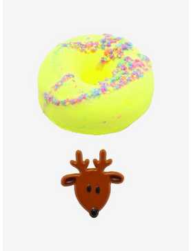 Yellow Donut Bath Bomb With Reindeer Ring, , hi-res