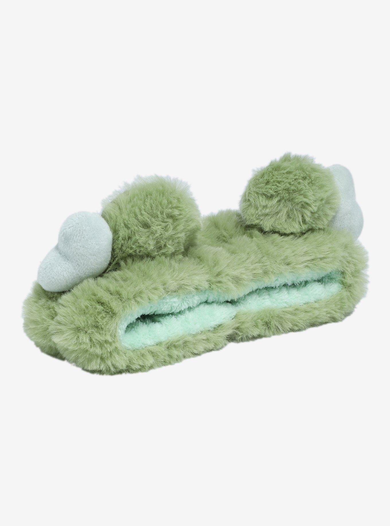 Fuzzy Frog Eyes Spa Headband, , alternate