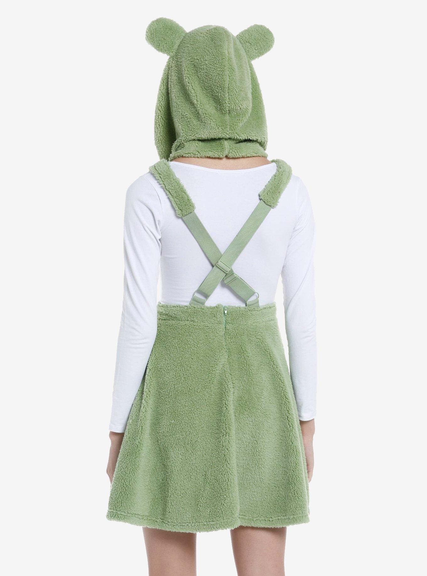 Frog Cosplay Hooded Skirtall, GREEN, alternate