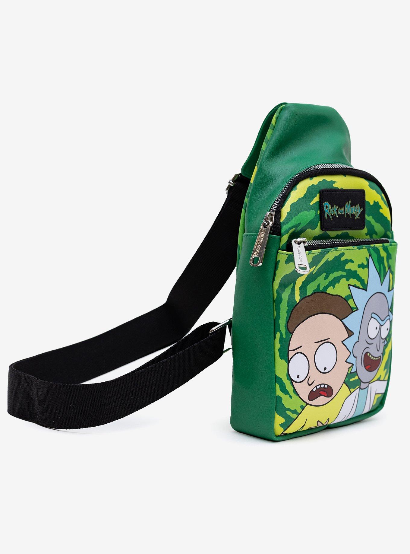 Rick & Morty Get Schwifty Portal Pose Crossbody Bag, , alternate