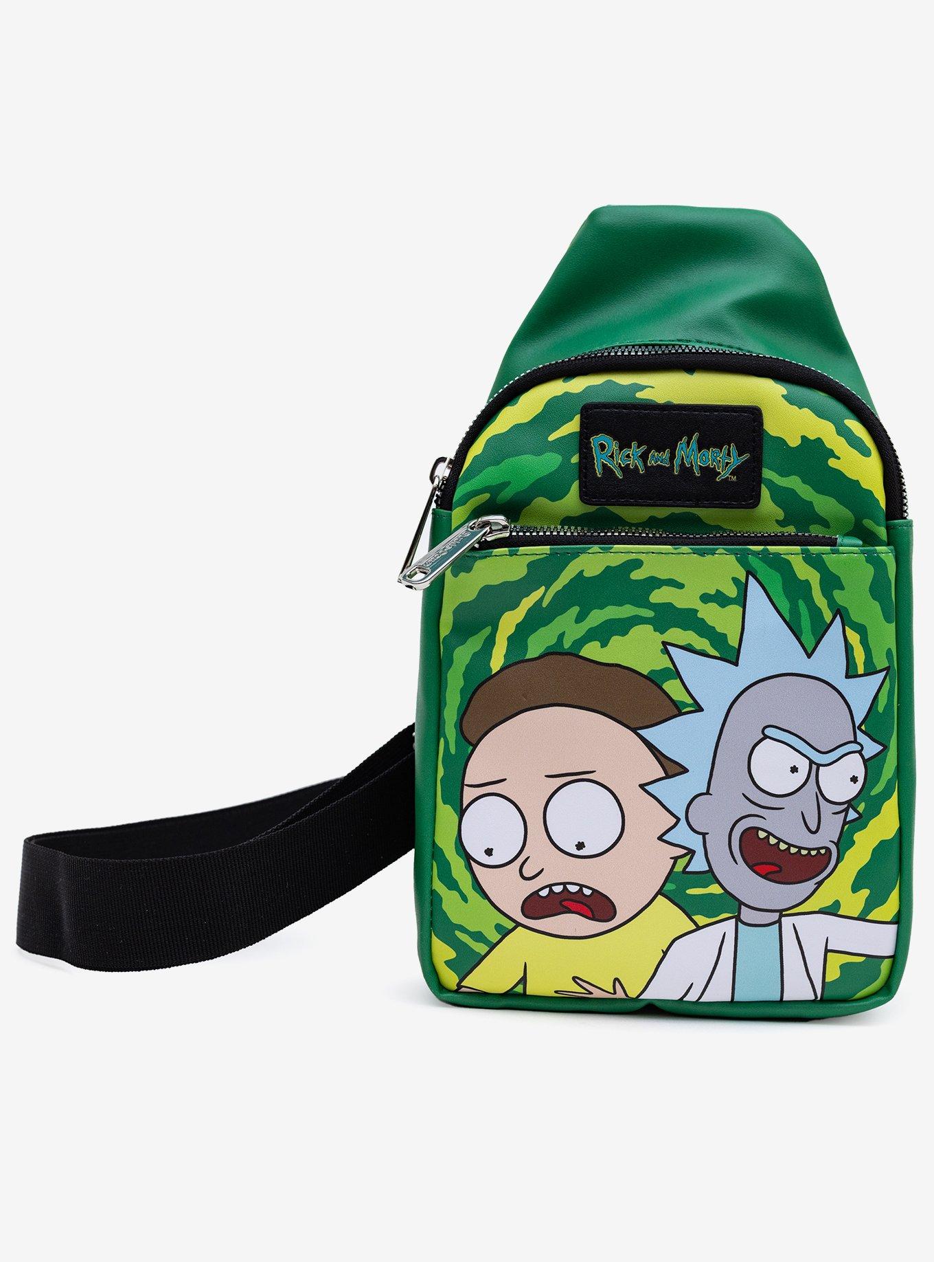 Rick & Morty Get Schwifty Portal Pose Crossbody Bag, , alternate