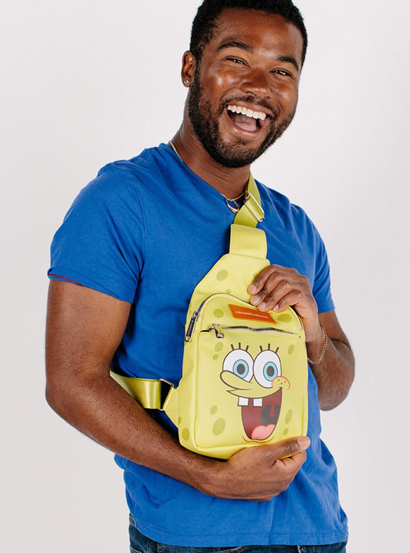 SpongeBob SquarePants Smiling Face Close Up Crossbody Bag, , alternate