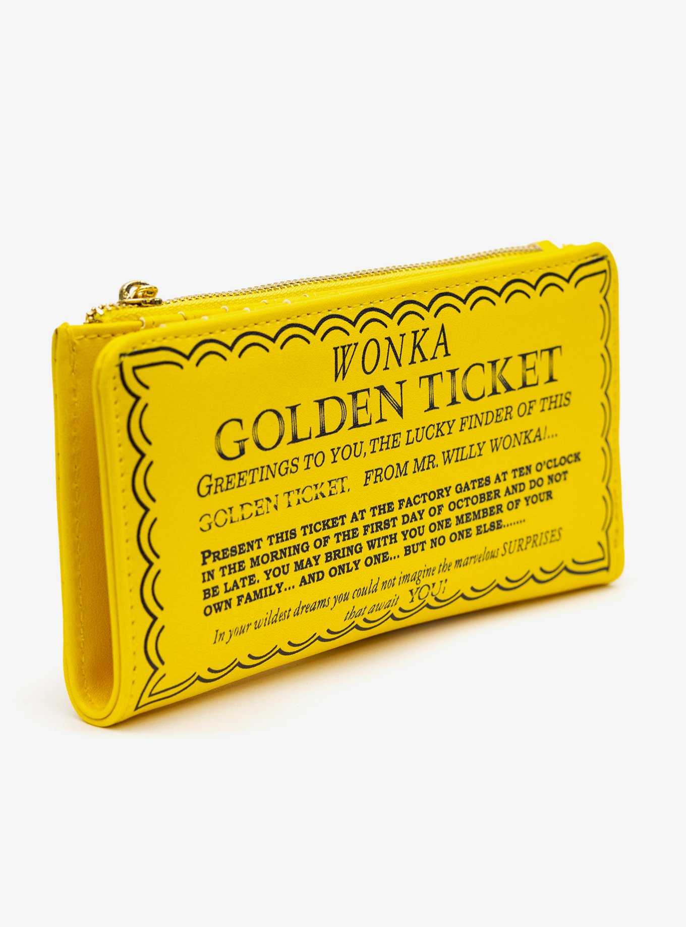 Willy Wonka Chocolate Factory Golden Ticket Bi-fold Wallet, , hi-res