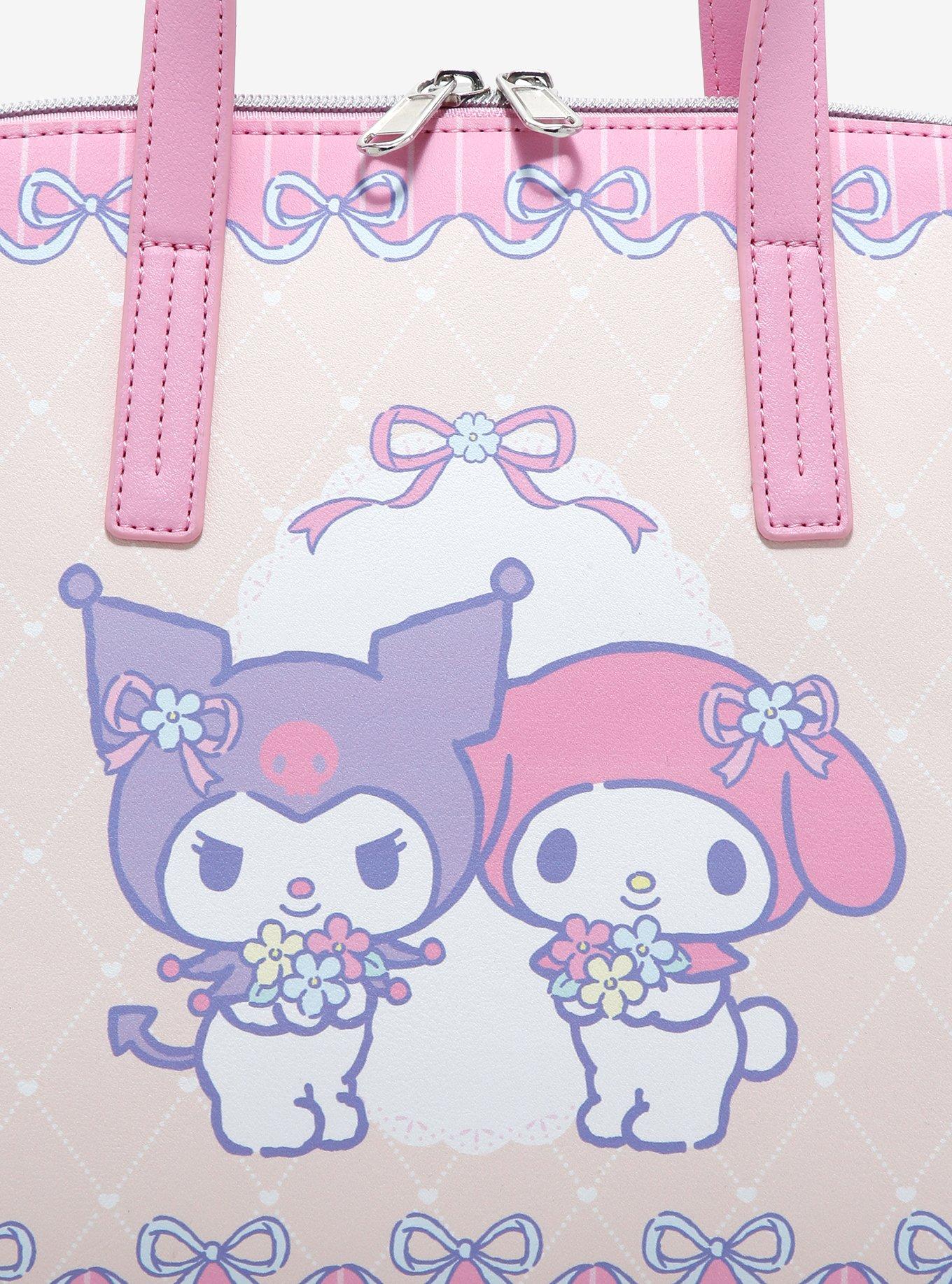 Loungefly My Melody & Kuromi Pastel Bows Satchel Bag, , alternate