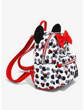 Loungefly Disney Minnie Mouse Glitter Ears Mini Backpack, , hi-res