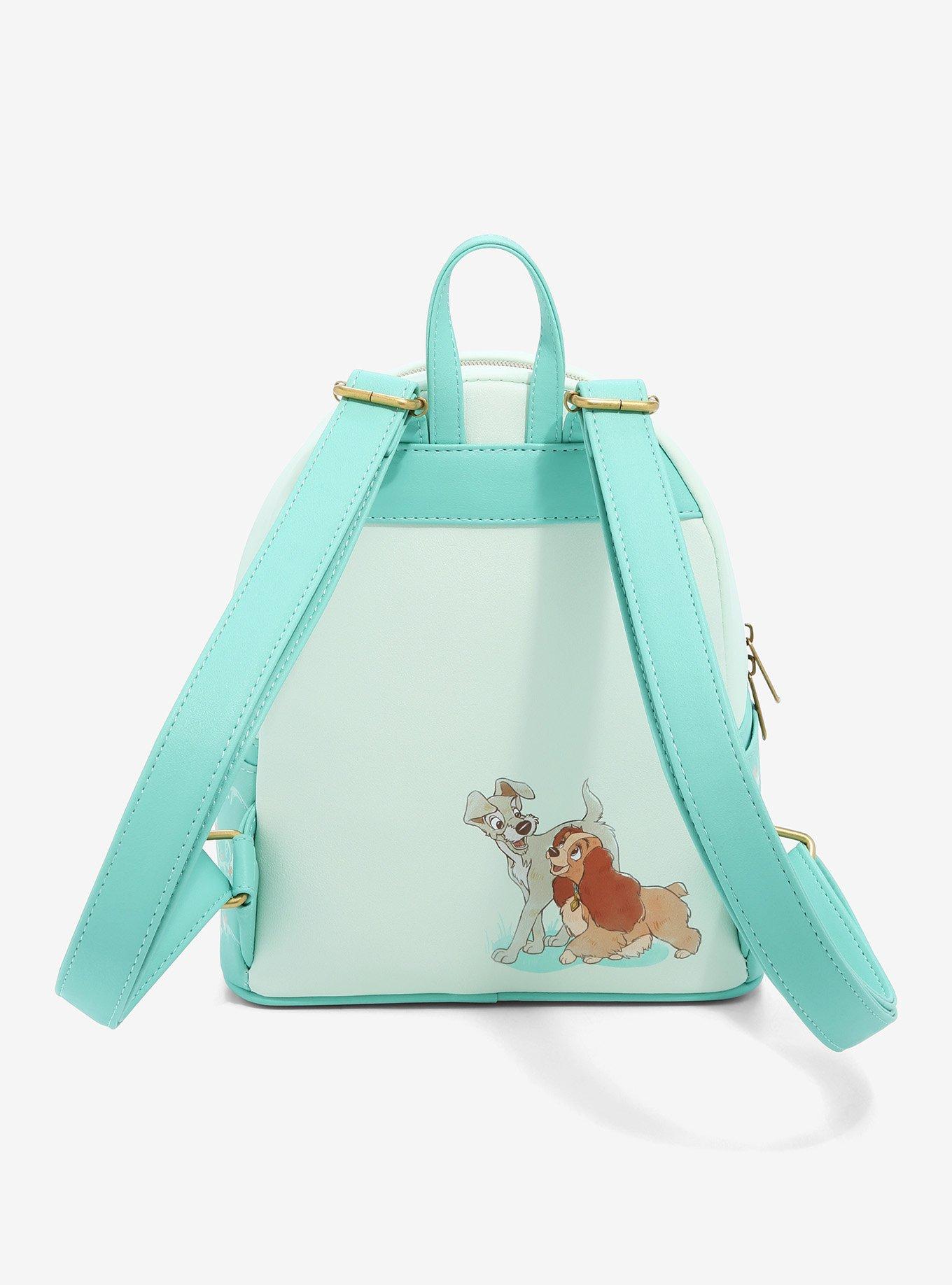 Loungefly Disney Lady And The Tramp Window Kiss Mini Backpack