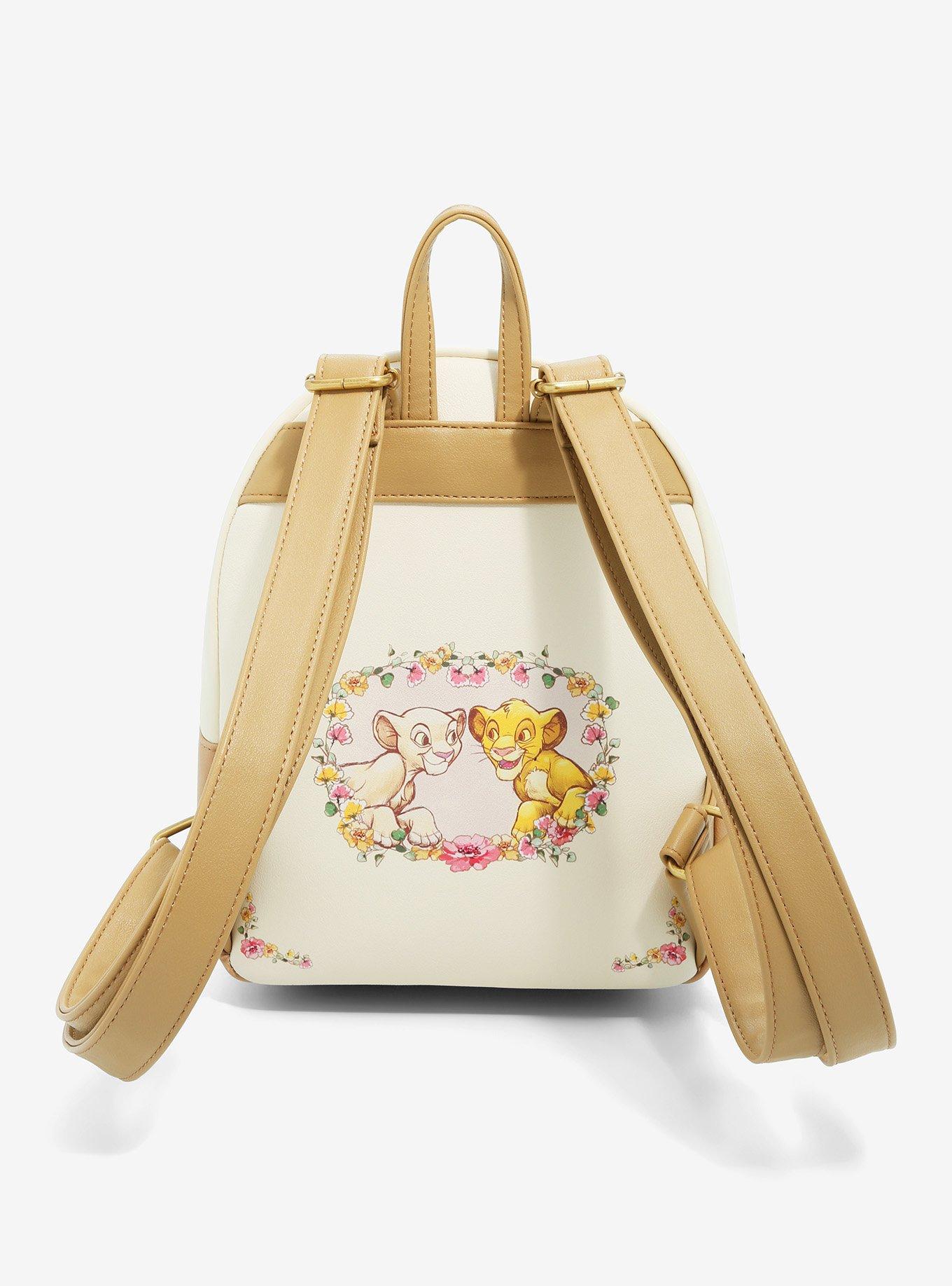 Loungefly Disney The Lion King Young Simba & Nala Heart Mini Backpack, , alternate