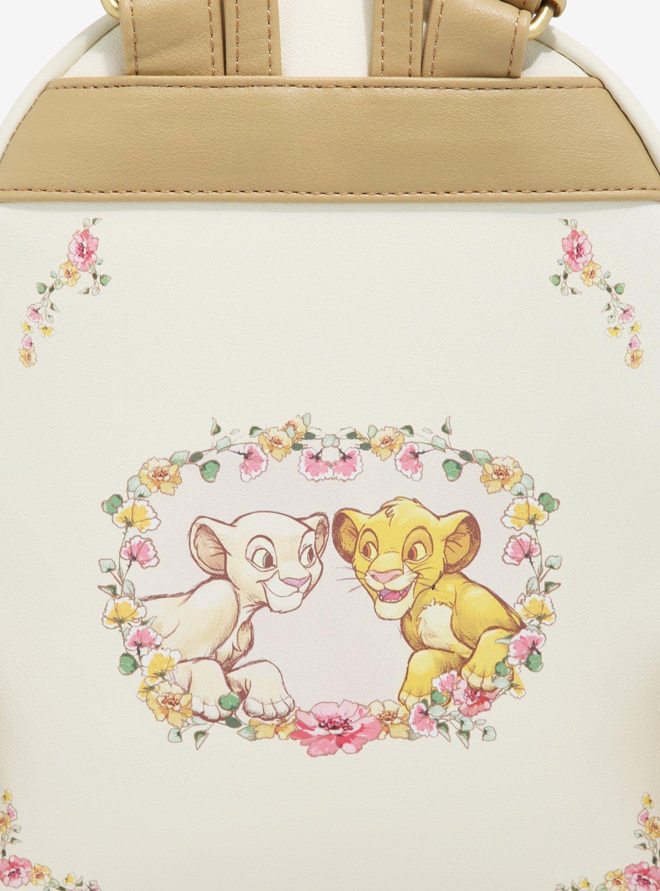 Loungefly Disney The Lion King Young Simba & Nala Heart Mini Backpack, , alternate