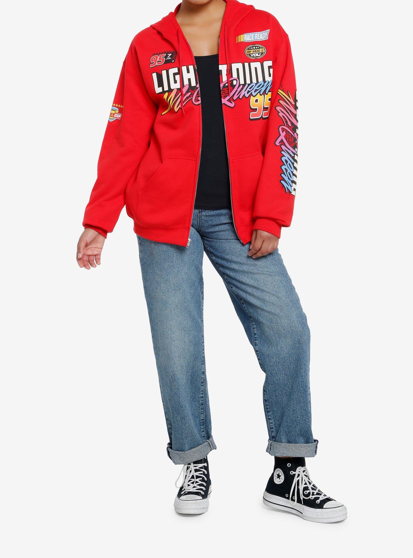 Disney Pixar Cars Lightning McQueen Girls Hoodie, MULTI, alternate