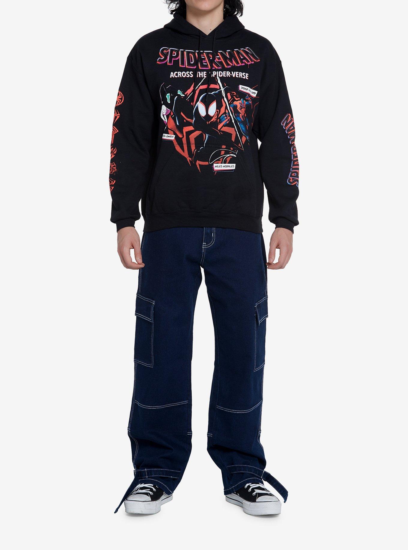 Marvel Spider-Man: Across The Spider-Verse Characters Hoodie, BLACK, alternate