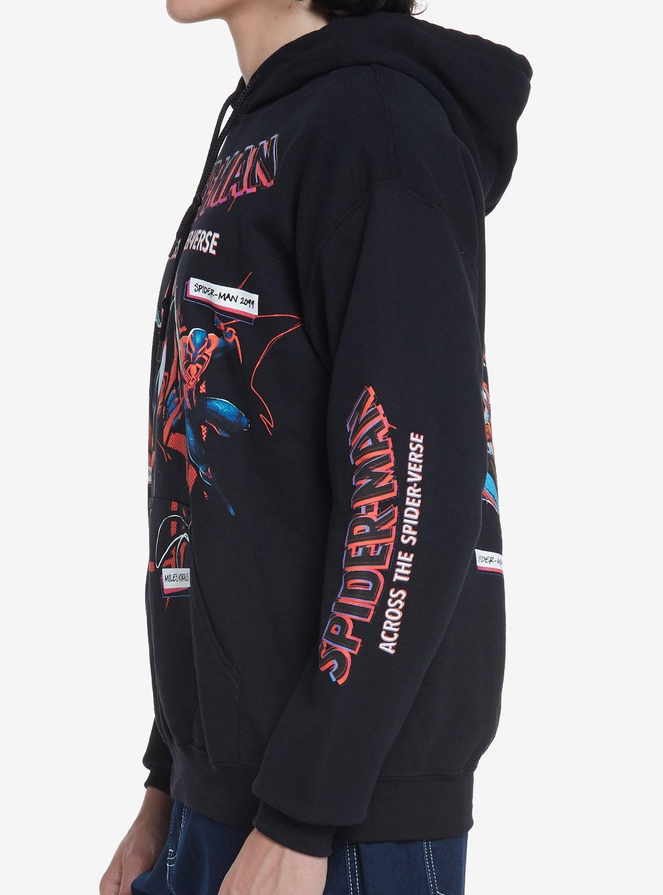 Marvel Spider-Man: Across The Spider-Verse Characters Hoodie, BLACK, alternate