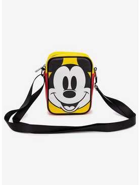Disney Mickey Mouse Happy Face & Buttons Close Up Crossbody Bag, , hi-res