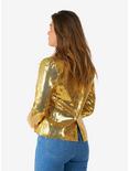 Sequins Gold Women's Blazer, GOLD, alternate