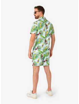 Tropical Beers Blue Button-Up Shirt and Short, , hi-res