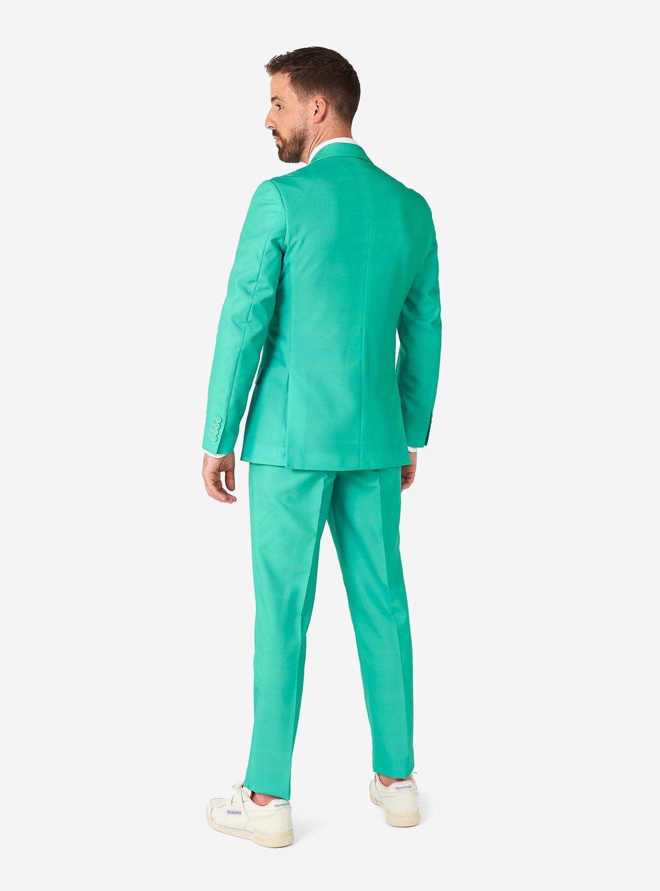 Trendy Turquoise Suit, GREEN, alternate