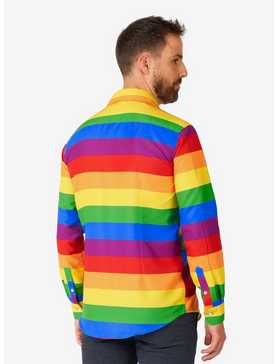 Rainbow Button-Up Shirt, , hi-res