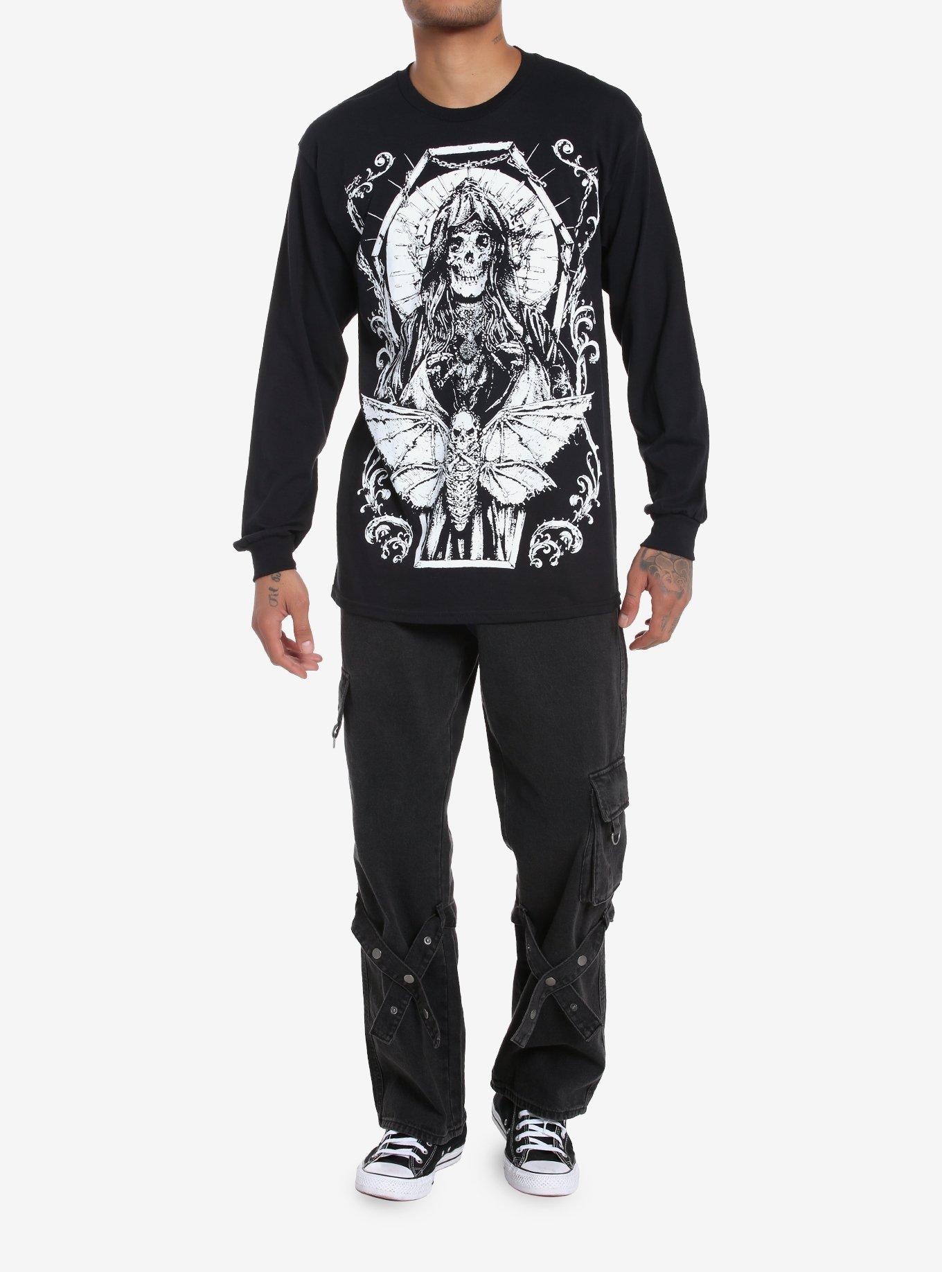 Grim Reaper Moth Long-Sleeve T-Shirt, , alternate