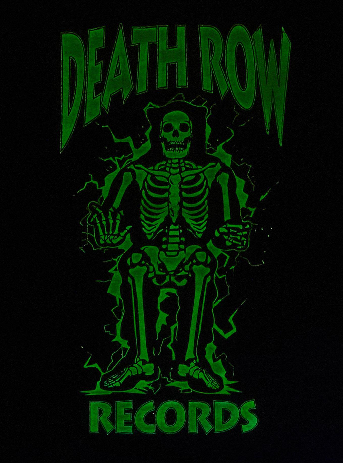 Death Row Records Skeleton Glow-In-The-Dark T-Shirt, BLACK, alternate