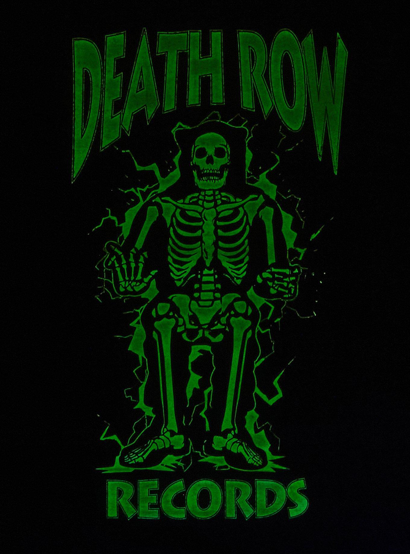 Death Row Records Skeleton Glow-In-The-Dark T-Shirt, BLACK, alternate