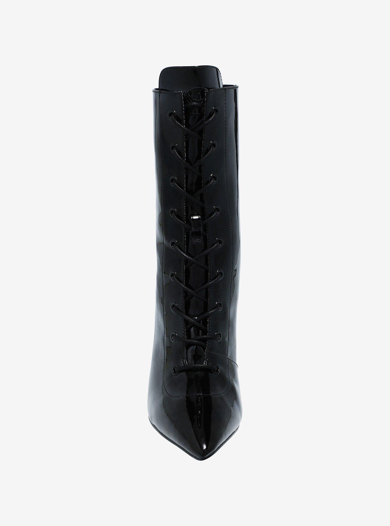 Strange Cvlt Black Victoria Heel Boots, , hi-res