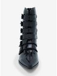 Strange Cvlt Shiny Black Strap Coven Boots, MULTI, alternate