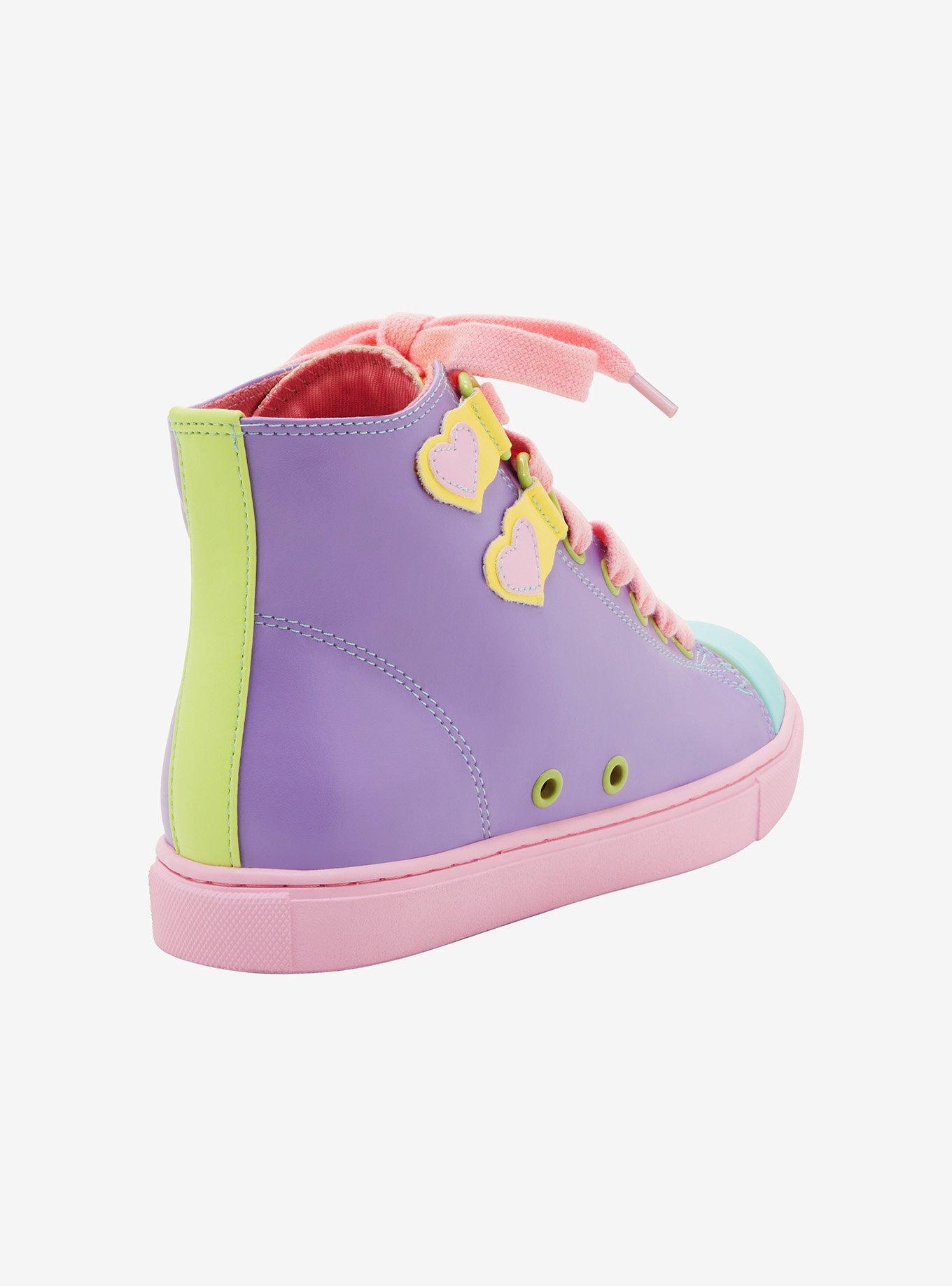 Strange Cvlt Pastel Hearts Hi-Top Sneakers, MULTI, alternate
