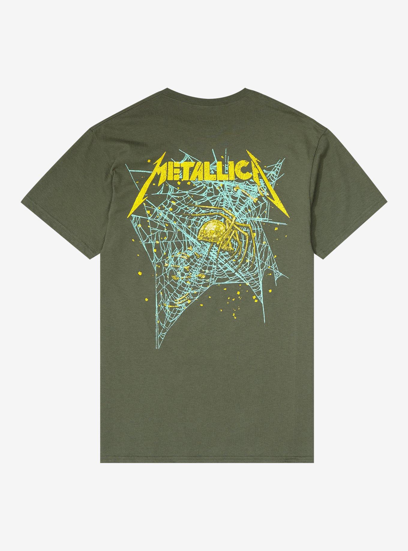 Metallica Spiderweb T-Shirt, MILITARY GREEN, alternate