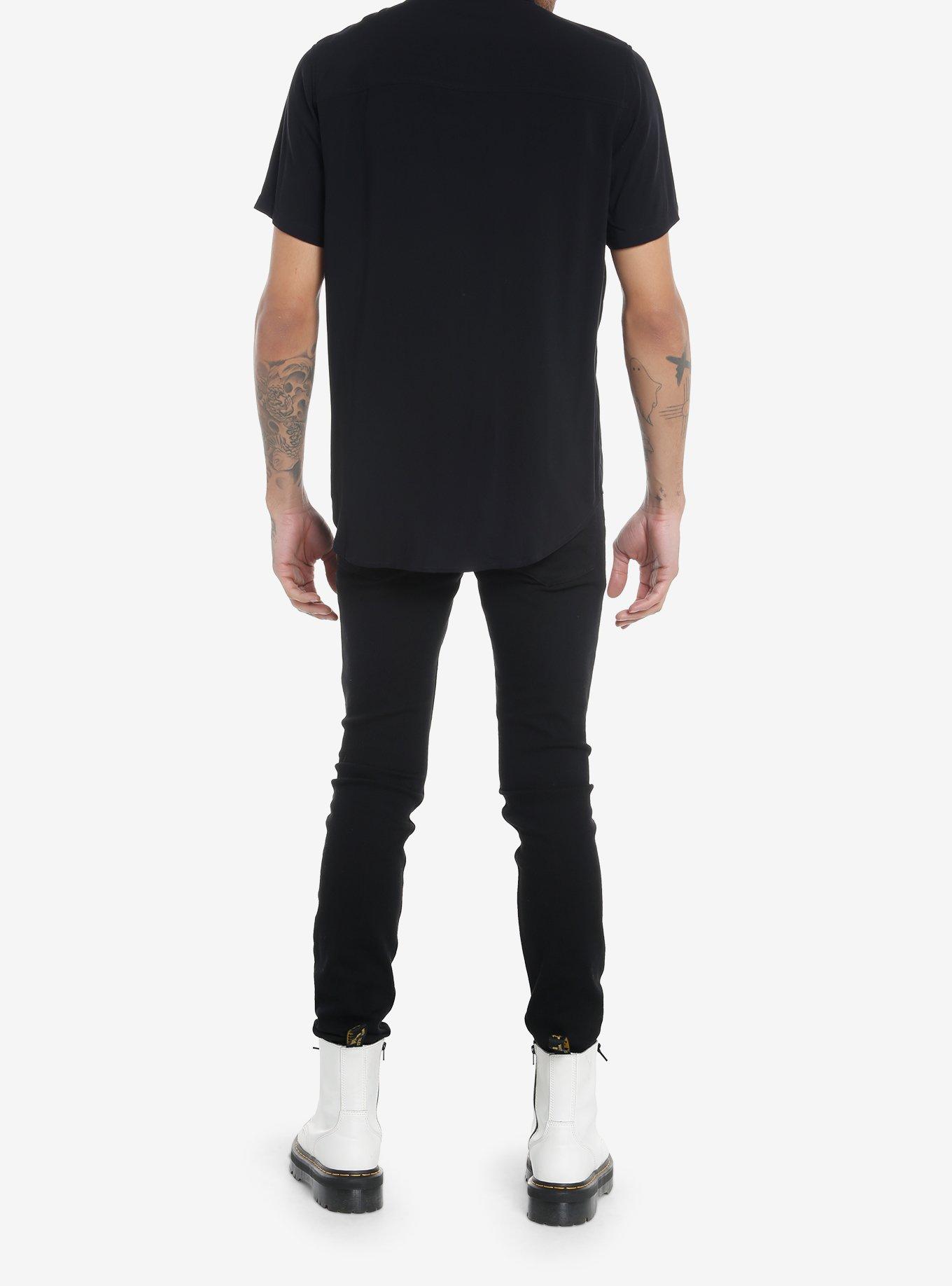 Social Collision Take Me Away Woven Button-Up, , alternate