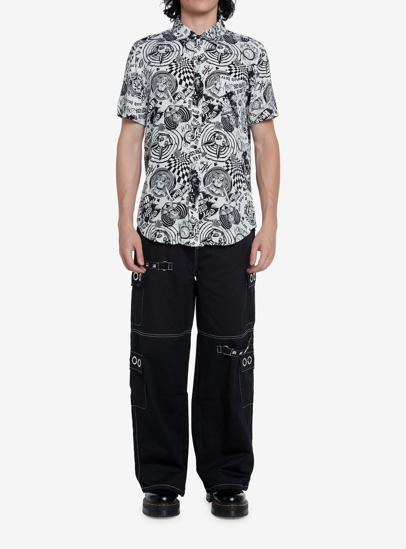 Dark Wonderland Woven Button-Up