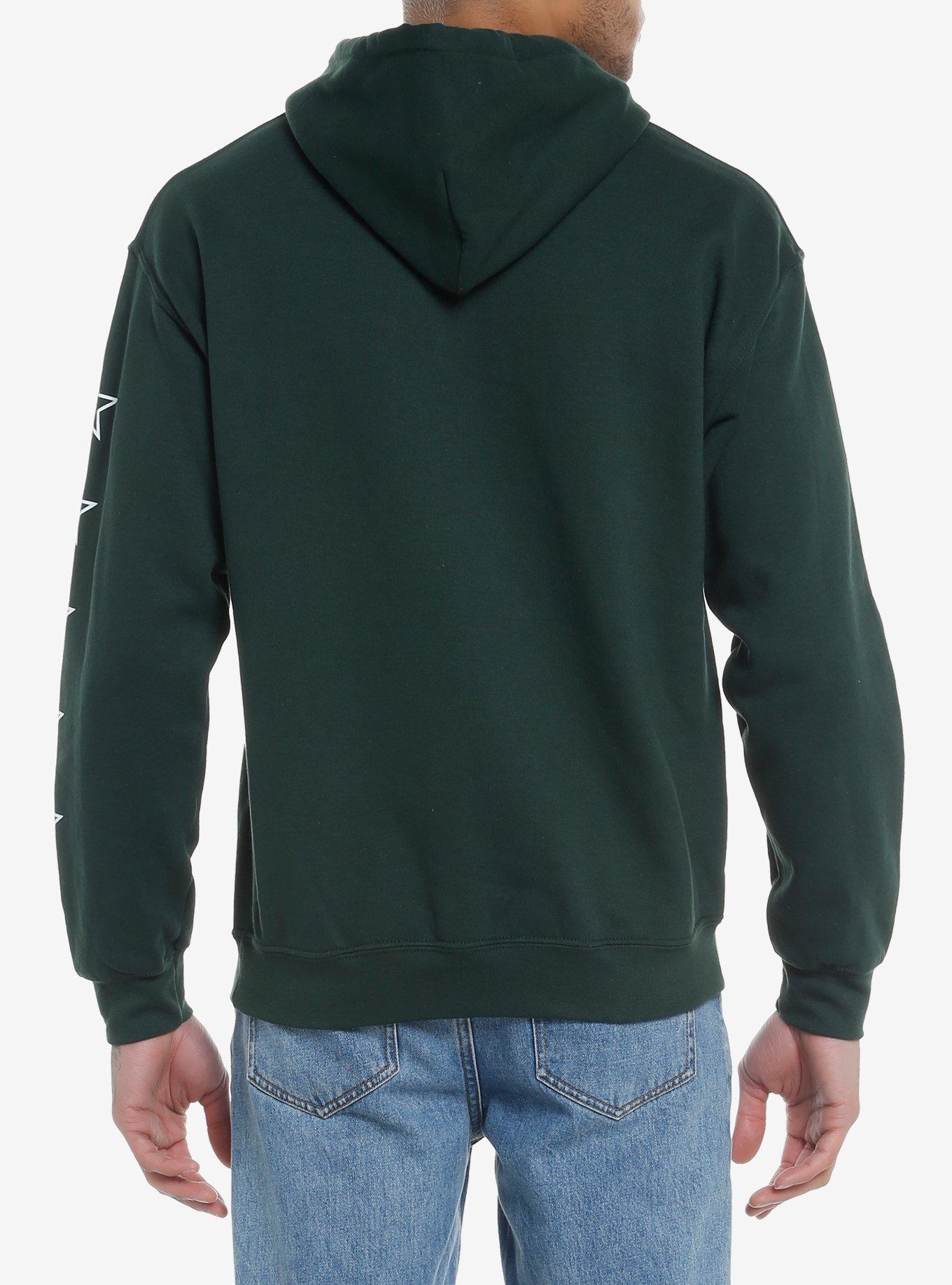The Smashing Pumpkins Mellon Collie Hoodie, FOREST GREEN, alternate
