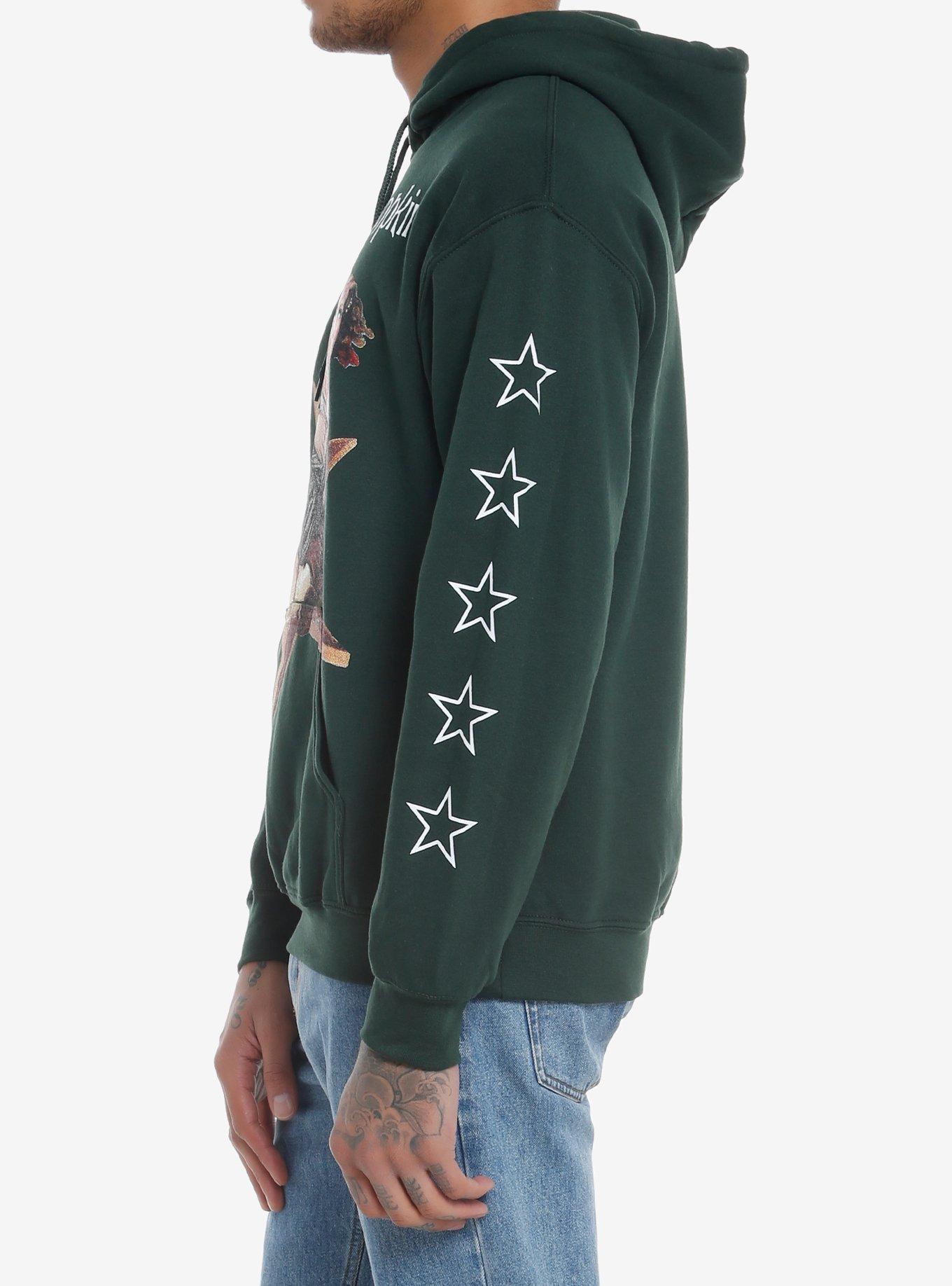 The Smashing Pumpkins Mellon Collie Hoodie, FOREST GREEN, alternate