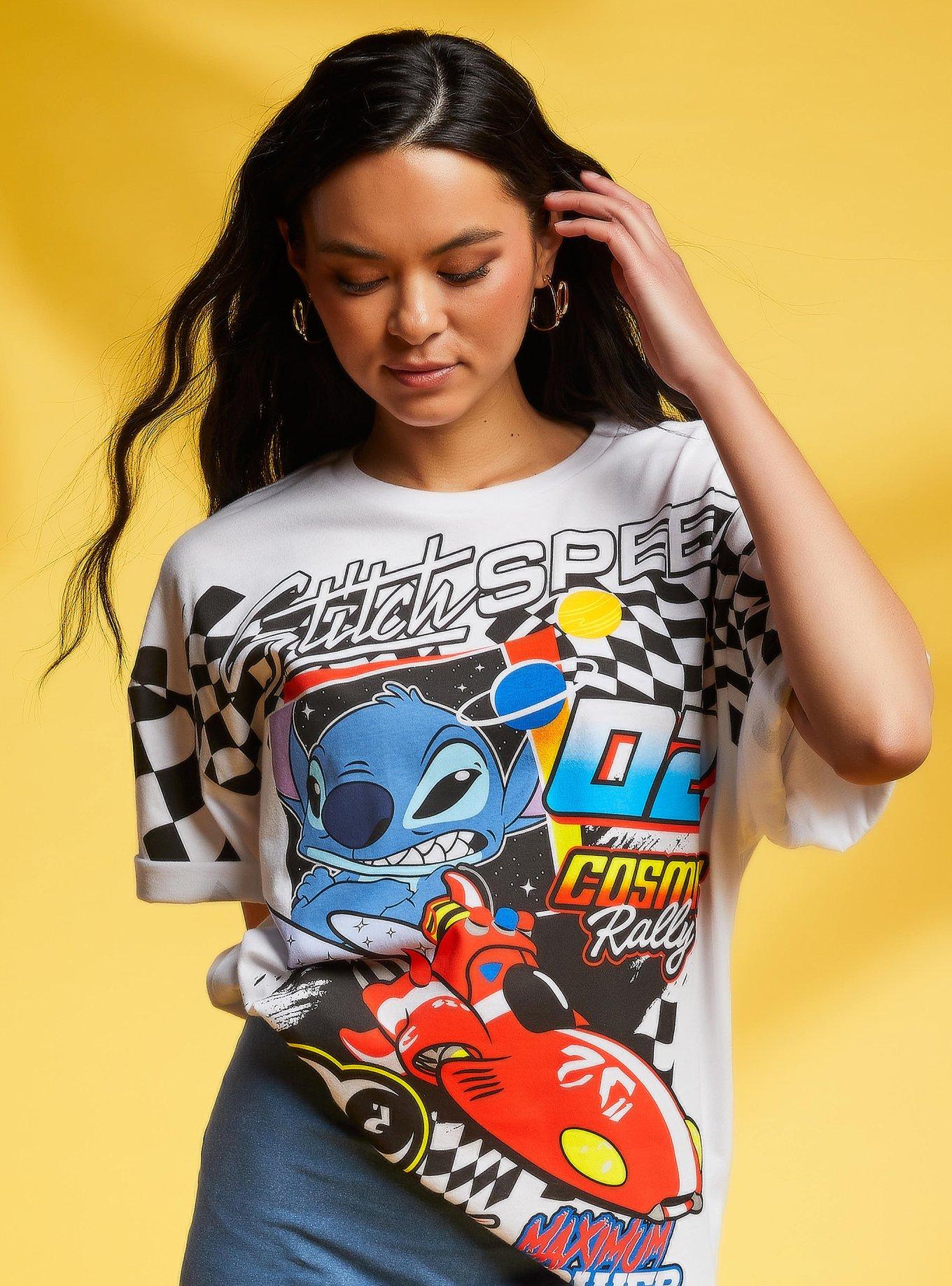 Disney Lilo & Stitch Cosmic Racing T-Shirt — BoxLunch Exclusive, , alternate