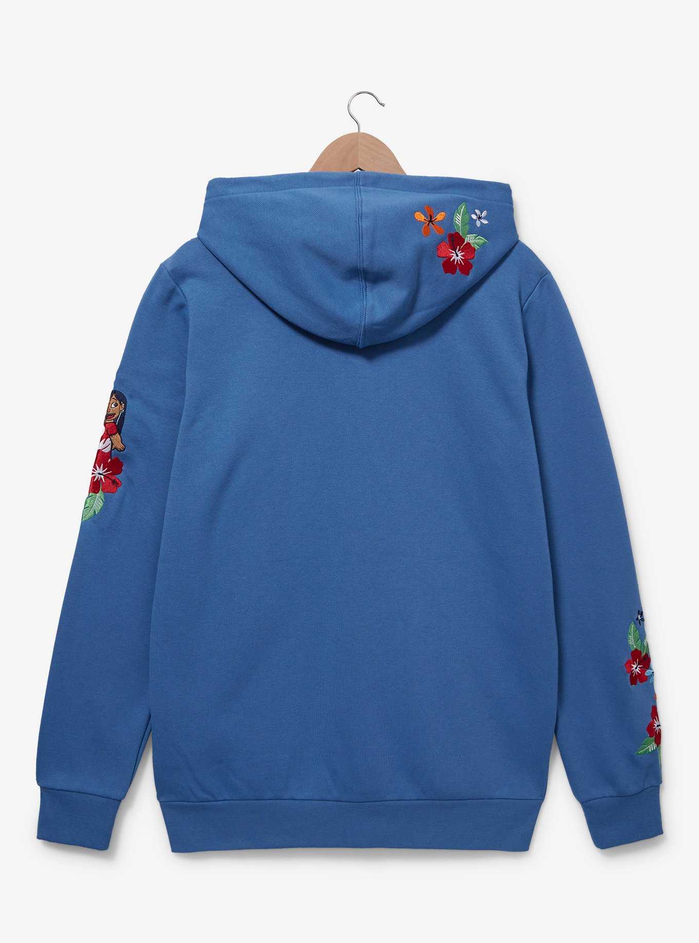 Disney Lilo & Stitch Floral Ohana Hoodie - BoxLunch Exclusive, , hi-res