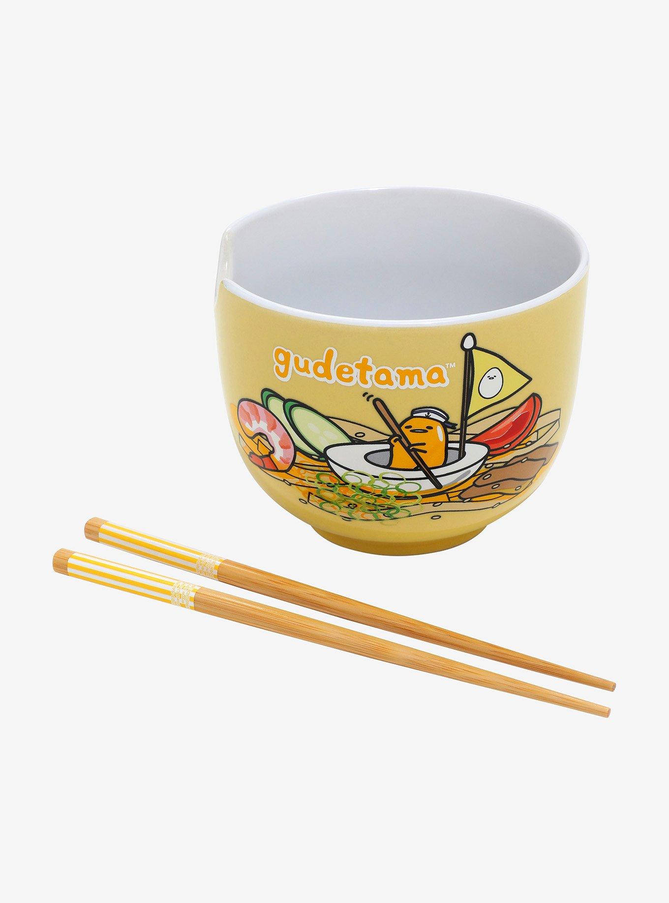 Sanrio Gudetama Boat Ramen Bowl and Chopsticks, , alternate