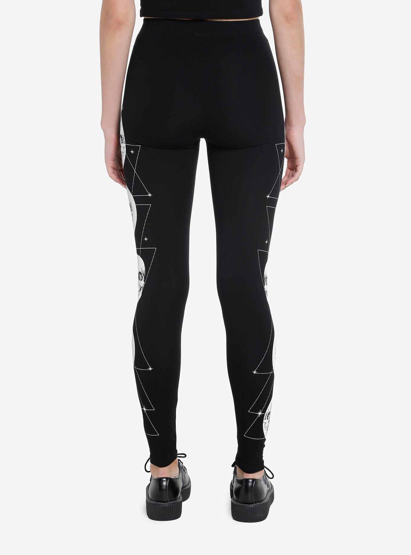 Skull Moon Phase Leggings, , alternate