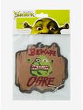 Shrek Beware Ogre Wooden Sign Green Apple Scented Air Freshener, , alternate
